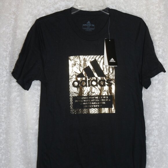 Adidas Other - Adidas Men's Small Multisport Black & Gold T-shirt small NWT